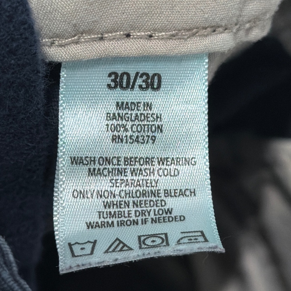 Aeropostale Cargo Pants Mens 30 Navy Blue Ripstop Cotton Outdoor Casual Skater - Picture 10 of 14